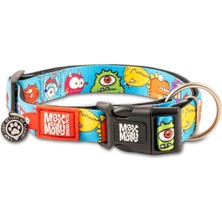 Sync Ticaret Max & Molly Urban Pets Original Serisi Akıllı Künyeli Köpek Boyun Tasması (L, Canavarlar)