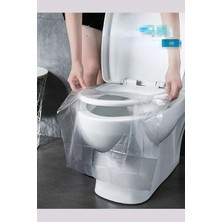 Sync Ticaret Klozet Kapağı Kılıfı Hijyenik Seyahat Tek Kullanımlık Klozet Wc Örtüsü 50 Adet
