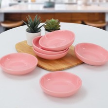 Sync Ticaret Keramika Pembe Halka Çerezlik/sosluk 13 cm 6 Adet