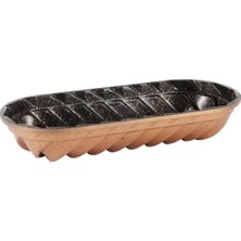 Sync Ticaret Serenk Fun Cooking Baton Alüminyum Döküm Granit Kaplama Kek Kalıbı 34 cm Sarı