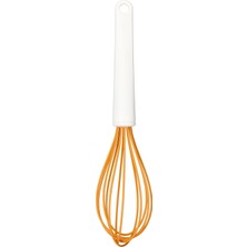 Sync Ticaret Fiskars Silikon Kaplamalı Telleri ile Çırpma Telleri, Uzunluk: 29,7 Cm, Plastik/silikon, Turuncu/bey