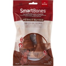 Sync Ticaret Smartbones Peanutbutter Medium Orta Boy Yer Fıstıklı Kemik 2'li, 158 gr Köpek Ödülü