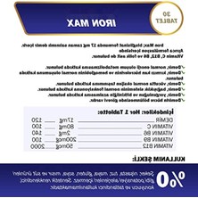 Larskas Demir, C Vitamini, Folik Asit ve B12 Vitamini Içeren Takviye, 30 Tablet