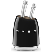 Sync Ticaret Smeg 50's Style KBSF02 Siyah Standlı Bıçak Seti