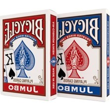 Larskas Rider Back Intl. Jumbo Endeks Oyun Kartları, Ikili Paket, Kırmızı & Mavi