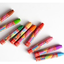Larskas 12 Renkli Altıgen Pastel Boya Seti, Plastik Kutu