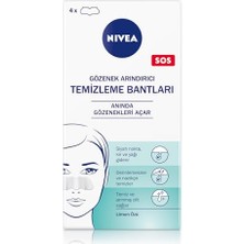 Larskas Nıvea Siyah Nokta Temizleyici Burun T-Bant, Gözenek Arındırıcı, Derinlemesine Temizlik, Limon Özü, 4 Adet