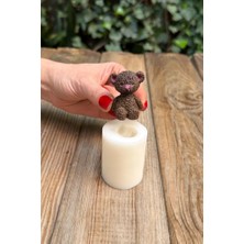 Sync Ticaret Tüylü Ayı Mini Silikon Mum Kalıbı