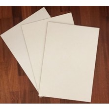 Sync Ticaret Mobilreyon 20 Adet Beyaz Duralit Mdf, Tek Tarafı Beyaz Boyalı, 3 mm Kalınlık, A4 Ebatında