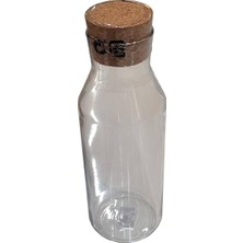 IKEA 365+ Şeffaf Camdan Sürahi; Mantar Tıpa Ile; (1 L)