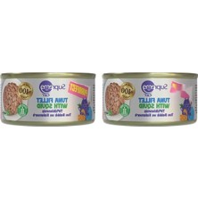 Larskas Tiftiklenmiş Ton Balıklı ve Kalamarlı Konserve Kedi Maması, 70 gr (2'li Paket)