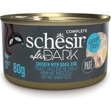 Larskas After Dark Tavuk ile Bıldırcın Yumurtası Pate Yetişkin Kedi Konservesi 80G