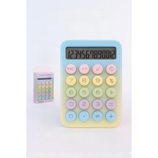 Sync Ticaret Runzon Pastel Tuşlu Masaüstü Hesap Makinası RZ-822, 11X18 Cm, Büyük Yuvarlak Tuşlu