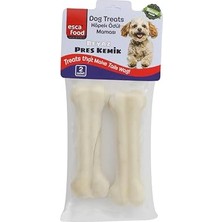 Larskas Beyaz Pres Kemik 12,5 Santimetre 2'li 100 Gram Köpek Ödül Sı