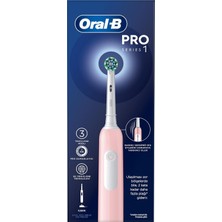 Oral-B B Series 1 Pembe Elektrikli Diş Fırçası, 1 Diş Fırçası Başlığı, Tasarımı