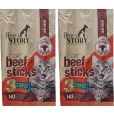 Larskas Sığır Etli Stick Yumuşak Kedi Ödül Sı 3'lü Paket 5 Gram x 3 Adet 2li Paket