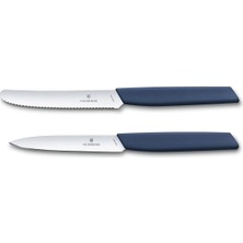 Sync Ticaret Victorinox Swiss Modern 2 Parçalı Bıçak Seti, Domates Bıçağı, Soyma Bıçağı, Dişli Kenarlı, Düz Kenar