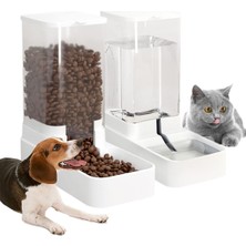 Sync Ticaret Köpekler/yavru Kediler Için Otomatik Besleyici ve Su Dağıtıcısı, 2,1 kg