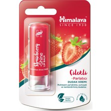 Himalaya Parlatıcı Dudak Kremi, Balm, Çilek, Kayısı Çekirdeği Yağı, NEMLENDIRICI,%100 Doğal Renk, Si