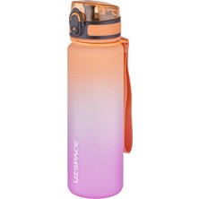 Uzspace Fiftyfifty 500ML Çift Renk Softtouch Ff Su Matarası Turuncu