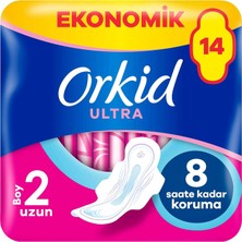 Orkid Ultra Hijyenik Ped Uzun (Boy 2) Ekonomik 14 Adet Ped