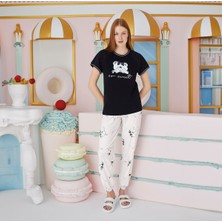 Sevim 15464  Baskılı Pijama Takım