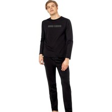 Pierre Cardin Erkek Uzun Kollu Bisiklet Yaka Pijama TAKIM-6093
