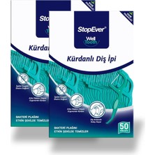 Stopever Nane Ferahlığı Kürdanlı Diş Ipi 2'li Paket 100 Adet (2 x 50 Adet)