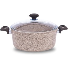 Sync Ticaret Falez Cre 3020 Creamy Granıtec 28 cm Derin Tencere
