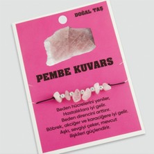 Fantastik Store Pembe Kuvars Doğaltaşlı Ip Bileklik