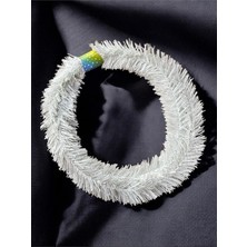 Sync Ticaret Lapidaria Yılbaşı Beyaz Çam Dekoratif Garland Çam Ağaçı Dalı Sarmal Tel 5 Metre