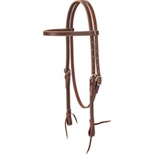 Larskas Weaver Leather Latigo Deri Alın Bantlı Başlık