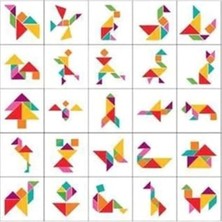 Larskas Renkli Zeka Oyunu ile Eğlenceli Tangram Seti (7 Parça)