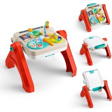 Larskas Fisher-Price Birden Fazla Dil Desteği ve Eğitici Müziklerle 6 Ay ve Üzeri Bebeklere ve Yürüme Çağındaki Çocuklara Yönelik Fisher-Price Eğlen ve Öğren 4'ü 1 Arada Aktivite ve Çizim Masası, JLM96
