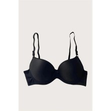 Nevamel® Mikro Kumaş Push Up Dolgulu Balenli Günlük Tek Destekli Sütyen