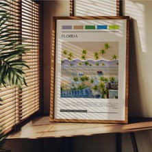 Sync Ticaret Travel Art Çerçevesiz Poster, Modern Dekoratif Çerçevesiz Poster, Tablo, Florida, 21 x 30