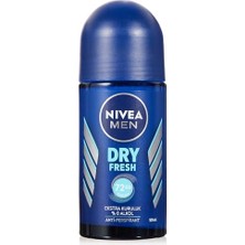 Larskas Nıvea Men Erkek Roll On Deodorant Dry Fresh 72 Saat Anti-Perspirant Koruma, Ekstra Kuruluk, 50 ml