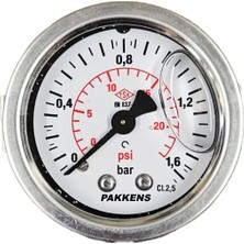 Pakkens Çap 50 Pano Tip Gliserinli Manometre - Pakkens
