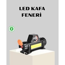 Kamp Doğa Için Şarjlı LED Baş Feneri – Mıknatıslı, Su Geçirmez