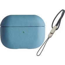 Aydogan's Ayd Airpods Pro 2 (2.nesil) 405 Deri Kılıf - Sierra Blue