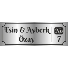 Outdoor One Metal Kapı İsimliği Gold 0019