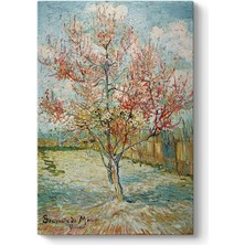 Sync Ticaret Vincent Van Gogh - Pembe Şeftali Ağaçları Tablosu 100 x 140