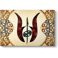 Sync Ticaret Laleli Elif ve Vav Tablosu 45 x 30