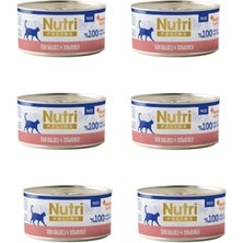 MarkEntegra Nutri Feline Tahılsız Ton Balıklı ve Somonlu Pate Kedi Konservesi 70 gr x 6 Adet - Doğal Ezme Yaş