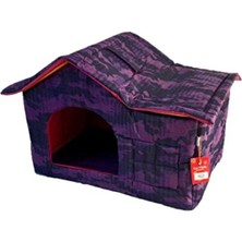 Empressco Rahat ve Şık Çatılı Köpek Kedi Evi, Hafif ve Dayanıklı Kumaş Tasarımı