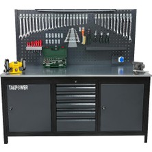Takpower 2 Metre Dolu Takım Tezgahı 5 Çekmeceli 2 Dolaplı Eko
