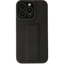 Durukar®  iPhone 13 Pro Max Kılıf Mega Standlı Silikon - Siyah