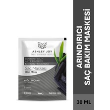 Ashley Joy Saç Maskesi 30 ml Yağlı Saçlar için Aktif Karbon ve Bentonit Kili ile Arındırıcı Etki