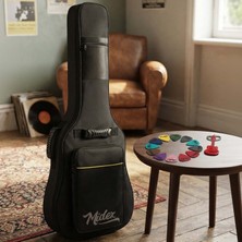 Midex CS-109 Akustik Gitar Çantası Gigbag Kalın Siyah Dayanıklı Malzeme