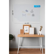 Larskas Fark Tanıtım Şeffaf, 2 Adet Yapışkansız Tutunan, Statik, Inovatif, Pratik Yazı Tahtası, Elektrostatik Kağıt (Centimeters, 100 x 150)